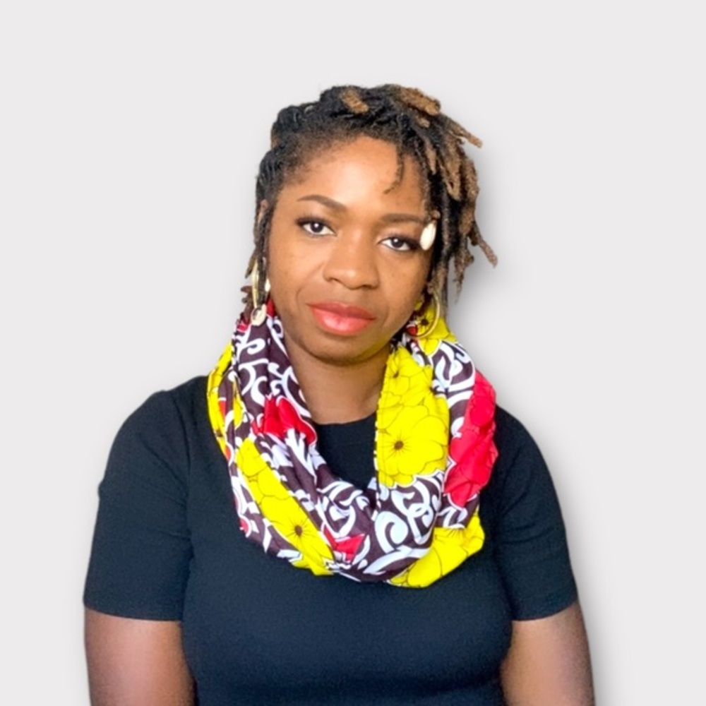 African Print Infinity Scarf and Head wrap